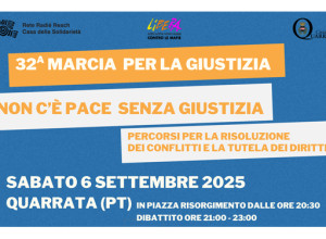 XXXII "Marcia per la Giustizia" di Quarrata: il protagonismo dei giovani per la Pace